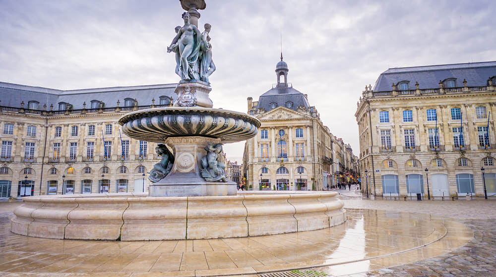 Place de la Bourse is one of the most visited sights in the city of Bordeaux, France. It was built from 1730 to 1775.