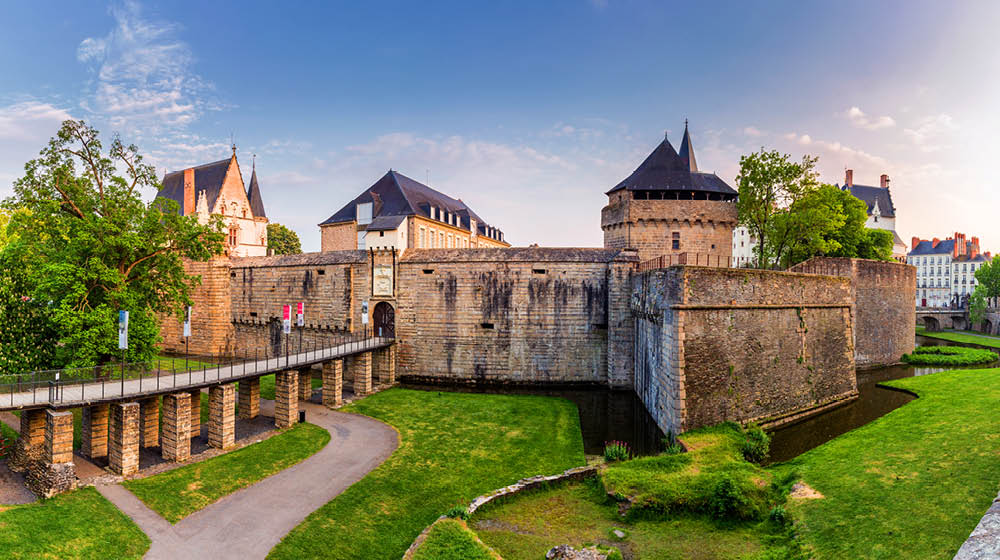 Castle of the Dukes of Brittany (Chateau des Ducs de Bretagne) in Nantes, France