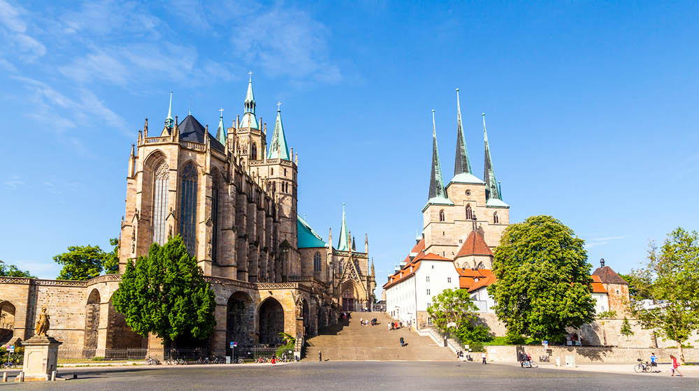 Dom hill of Erfurt Germany