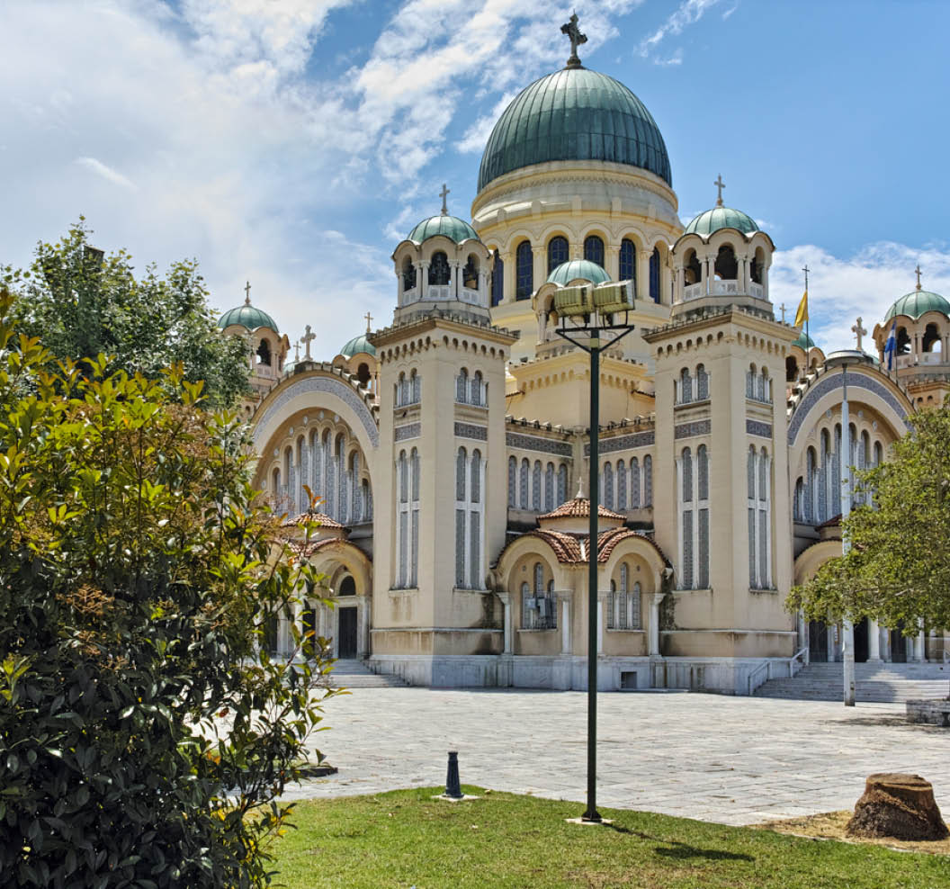 Saint Andrew Church, the largest church in Greece, Patras, Peloponnese, Western Greece 