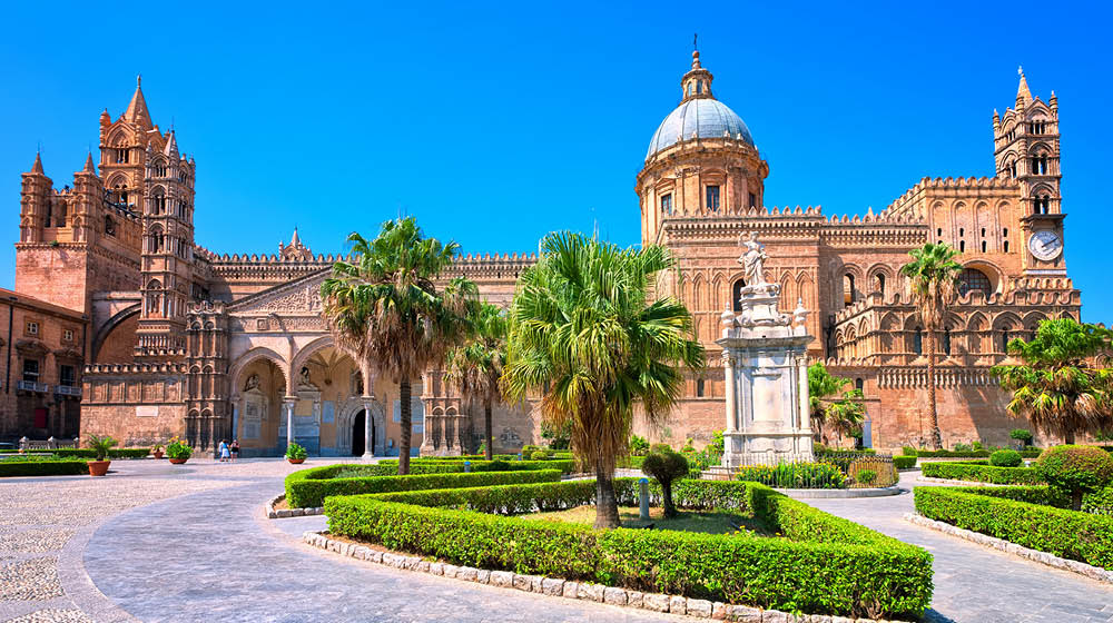 Cathedral of Palermo is a prominent landmark in Sicily, Italy