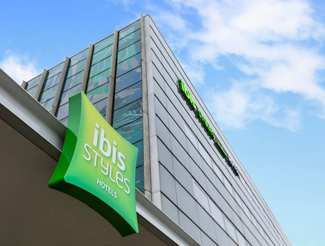 Amsterdam Airport, code B480, Ibis Style, The Netherlands, building by day,