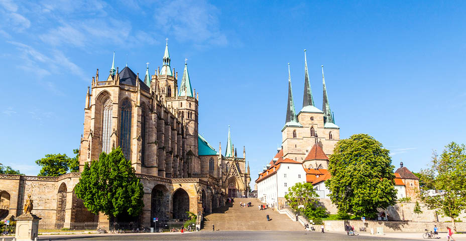 Dom hill of Erfurt Germany