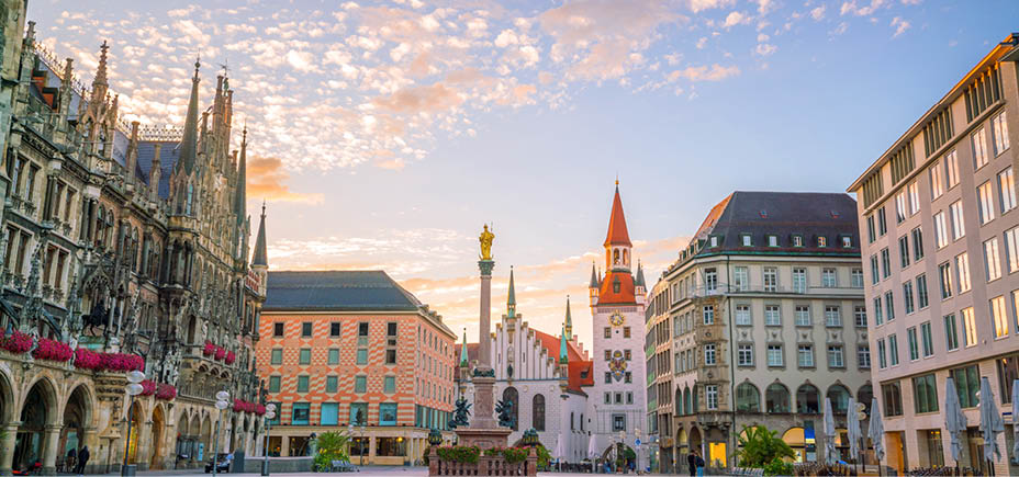 Old Town Hall at Marienplatz Square in Munich, Germany