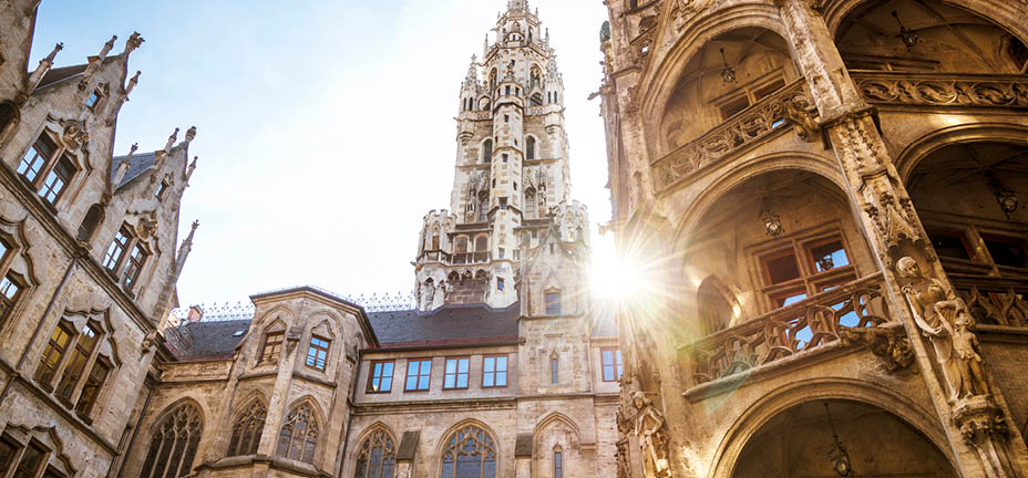 city hall at the Marienplatz in Munich, Germany