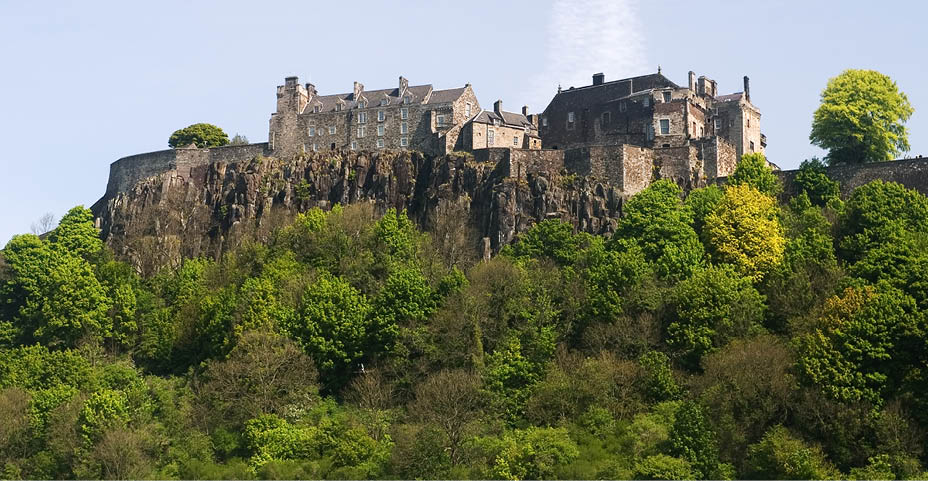 Stirling Castle in Central Scotland, a former royal residence.