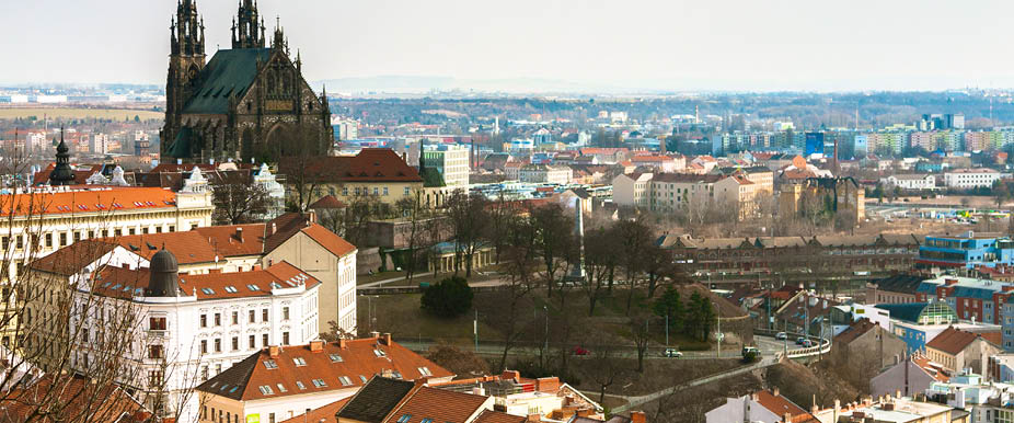 Aerial View over Brno