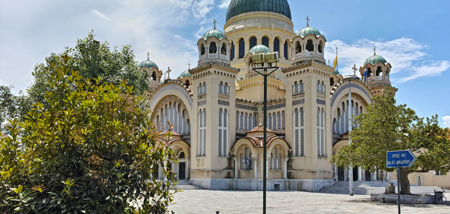 Saint Andrew Church, the largest church in Greece, Patras, Peloponnese, Western Greece 