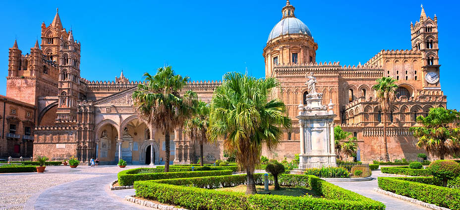 Cathedral of Palermo is a prominent landmark in Sicily, Italy